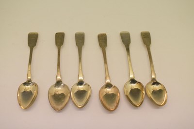 Lot 91 - Assortment of George III and later silver flatware