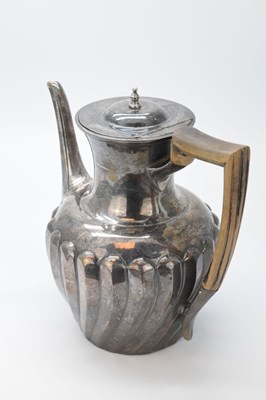 Lot 89 - Late Victorian silver coffee pot