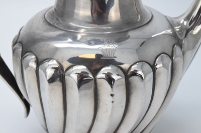 Lot 89 - Late Victorian silver coffee pot