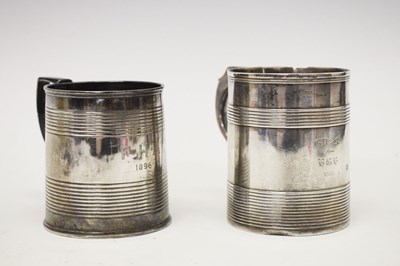 Lot 77 - Two George III silver mugs