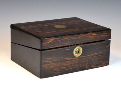 Lot 216 - Victorian coromandel writing box