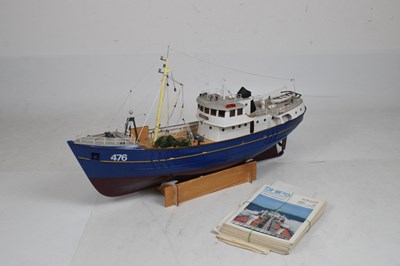 Lot 212 - Model ship - Nordkap 476, plus ship building magazines