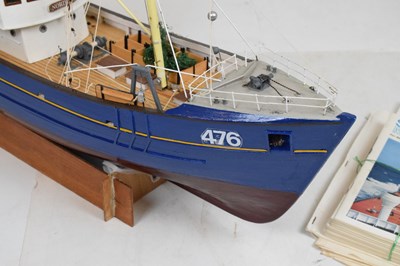 Lot 212 - Model ship - Nordkap 476, plus ship building magazines