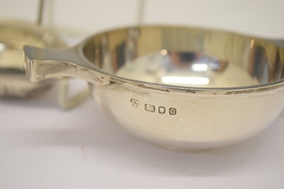 Lot 98 - Pair of George VI Art Deco silver quaichs