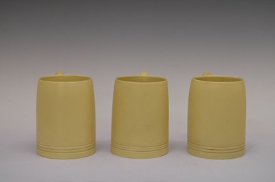 Lot 319 - Keith Murray for Wedgwood - Lemonade set of jug and five mugs