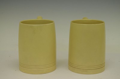 Lot 319 - Keith Murray for Wedgwood - Lemonade set of jug and five mugs