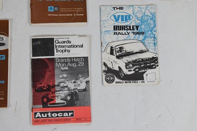 Lot 141 - Quantity of programmes and tickets relating to motor racing