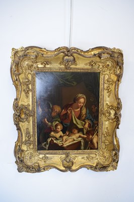 Lot 415 - Oil on copper panel - After Francesco Trevisani (1656-1746)