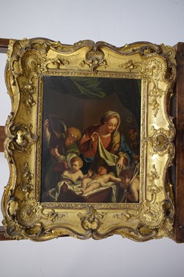 Lot 415 - Oil on copper panel - After Francesco Trevisani (1656-1746)