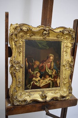 Lot 415 - Oil on copper panel - After Francesco Trevisani (1656-1746)