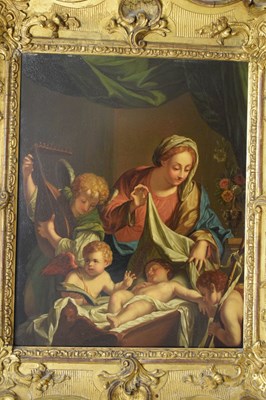 Lot 415 - Oil on copper panel - After Francesco Trevisani (1656-1746)