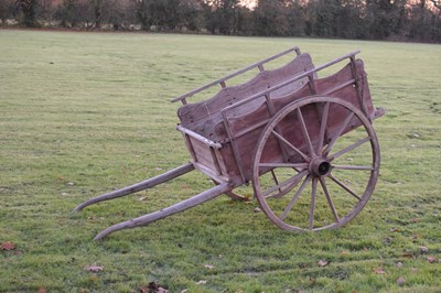 Lot 530 - Antique wooden cart