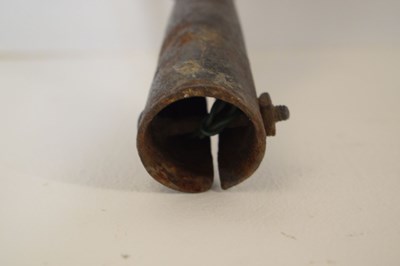 Lot 218 - Cast iron eel fork