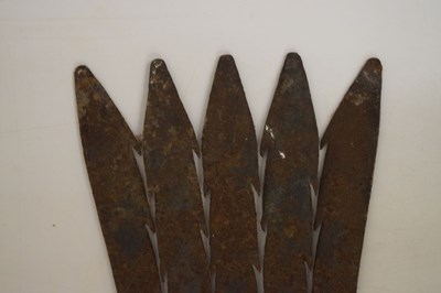 Lot 218 - Cast iron eel fork