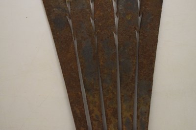 Lot 218 - Cast iron eel fork