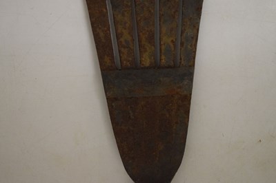 Lot 218 - Cast iron eel fork