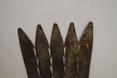 Lot 218 - Cast iron eel fork