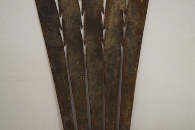 Lot 218 - Cast iron eel fork