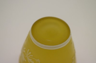 Lot 338 - Webb of Stourbridge cameo glass vase with floral decoration
