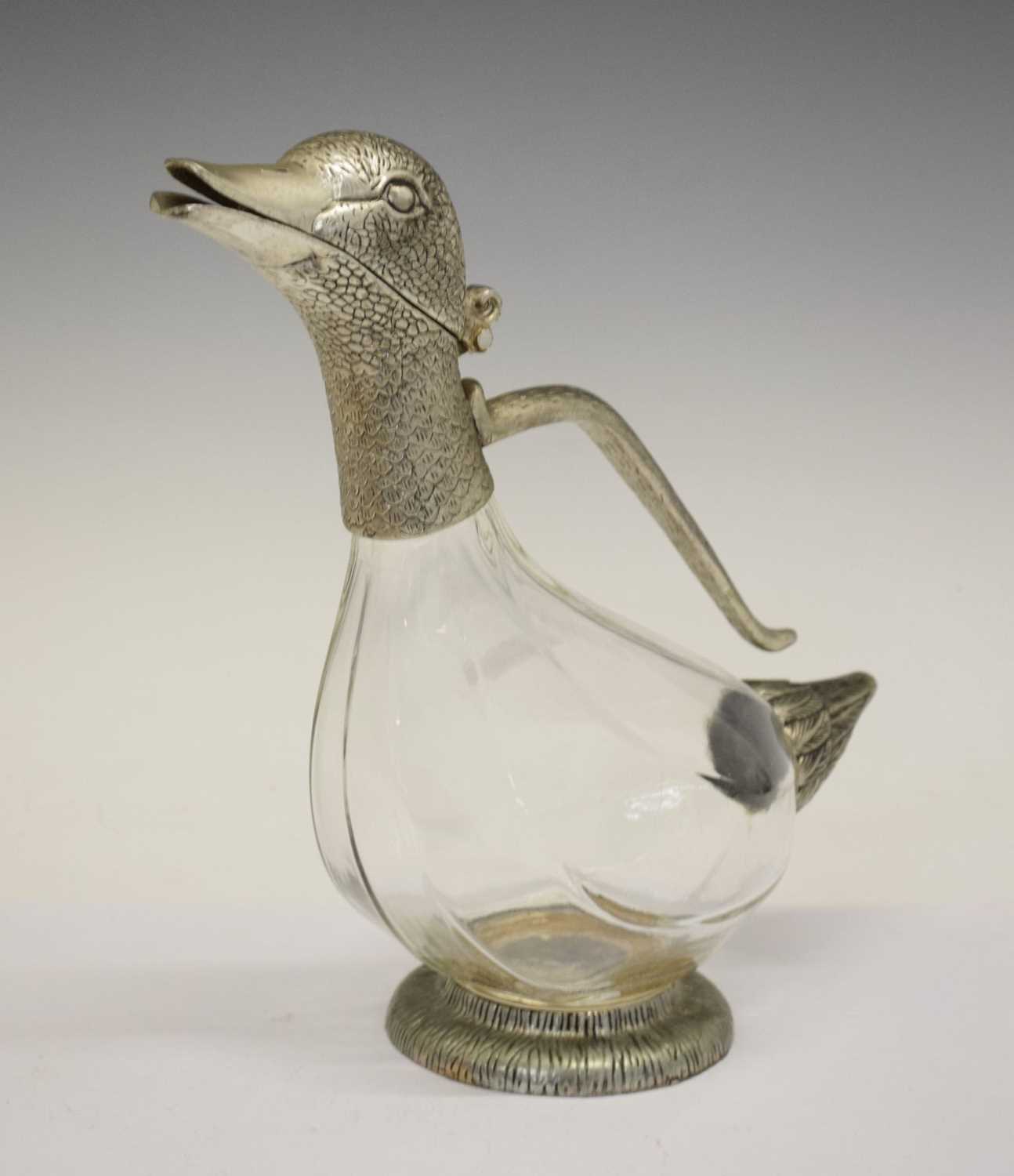 Lot 285 - Reproduction 'Duck' claret jug