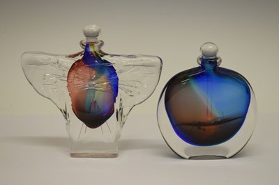 Lot 340 - Two late 20th Century glass perfume bottles