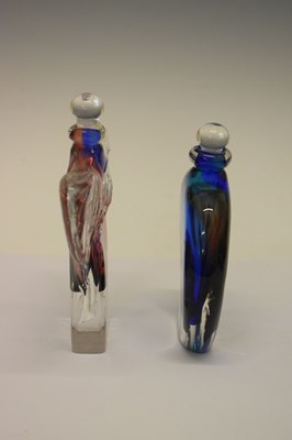 Lot 340 - Two late 20th Century glass perfume bottles