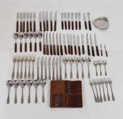 Lot 476 - Quantity of late 20th Century teak handled cutlery