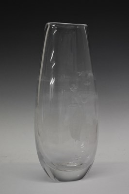 Lot 329 - Mid 20th Century glass vase by Kosta, Sweden