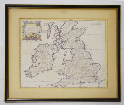 Lot 393 - Three framed maps