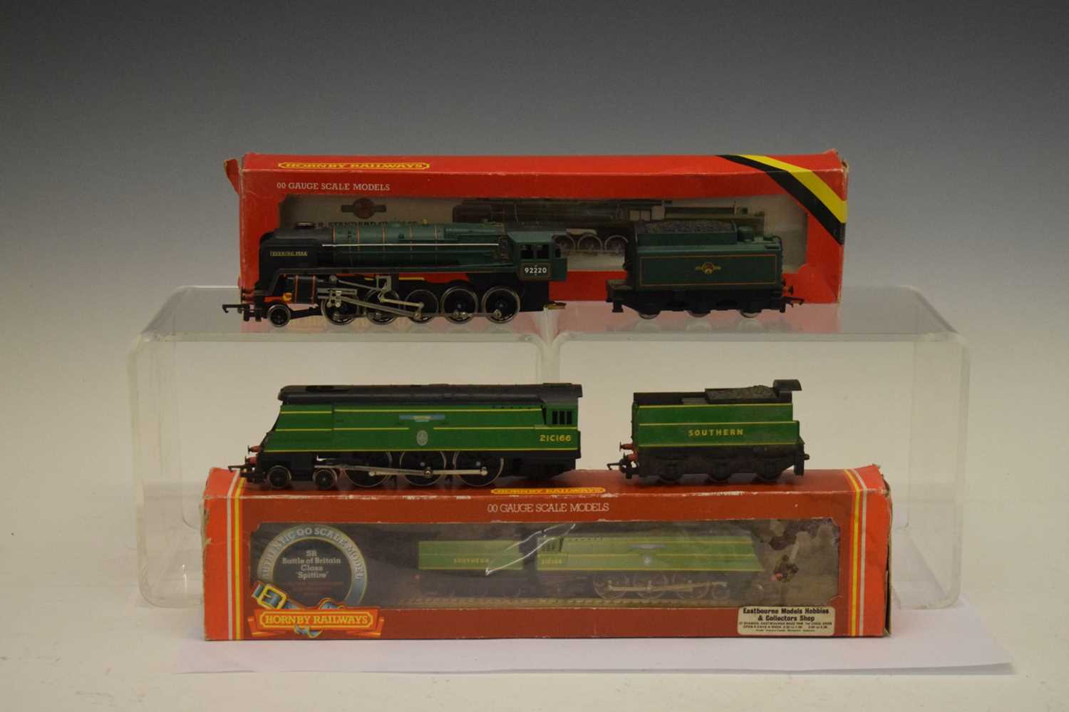 Lot 256 - Hornby - Two boxed 00 gauge railways train set locomotives