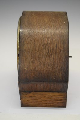 Lot 433 - Smiths electric mantel clock and three mid 20th Century mantel clocks