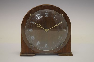 Lot 433 - Smiths electric mantel clock and three mid 20th Century mantel clocks