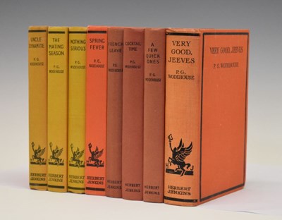 Lot 382 - Books - P G Woodhouse - Eight first editions