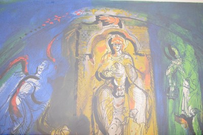 Lot 400 - John Piper (1903-92) - Screenprint in colours, ‘Donzy-le-Pré