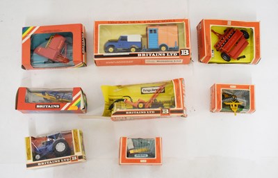 Lot 249 - Britains - Eight boxed farming models