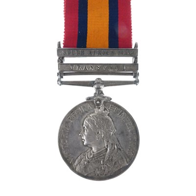 Lot 227 - Queen's South Africa Medal 1899-1902 and ephemera