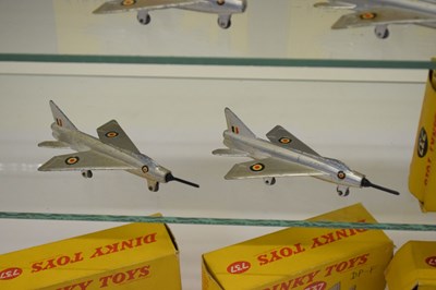 Lot 196 - Dinky Toys - Ten boxed 737 'P.IB Lightning Fighter' diecast model planes