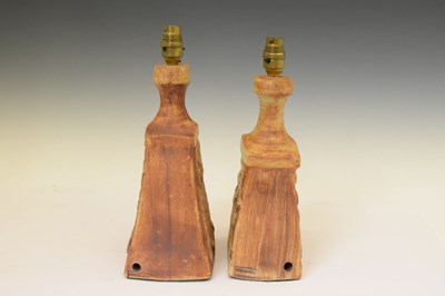 Lot 541 - Two Quantock Design studio pottery lamps