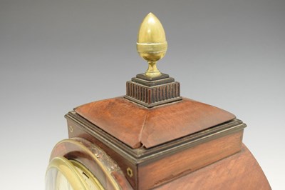 Lot 446 - Regency brass inlaid twin fusee bracket clock