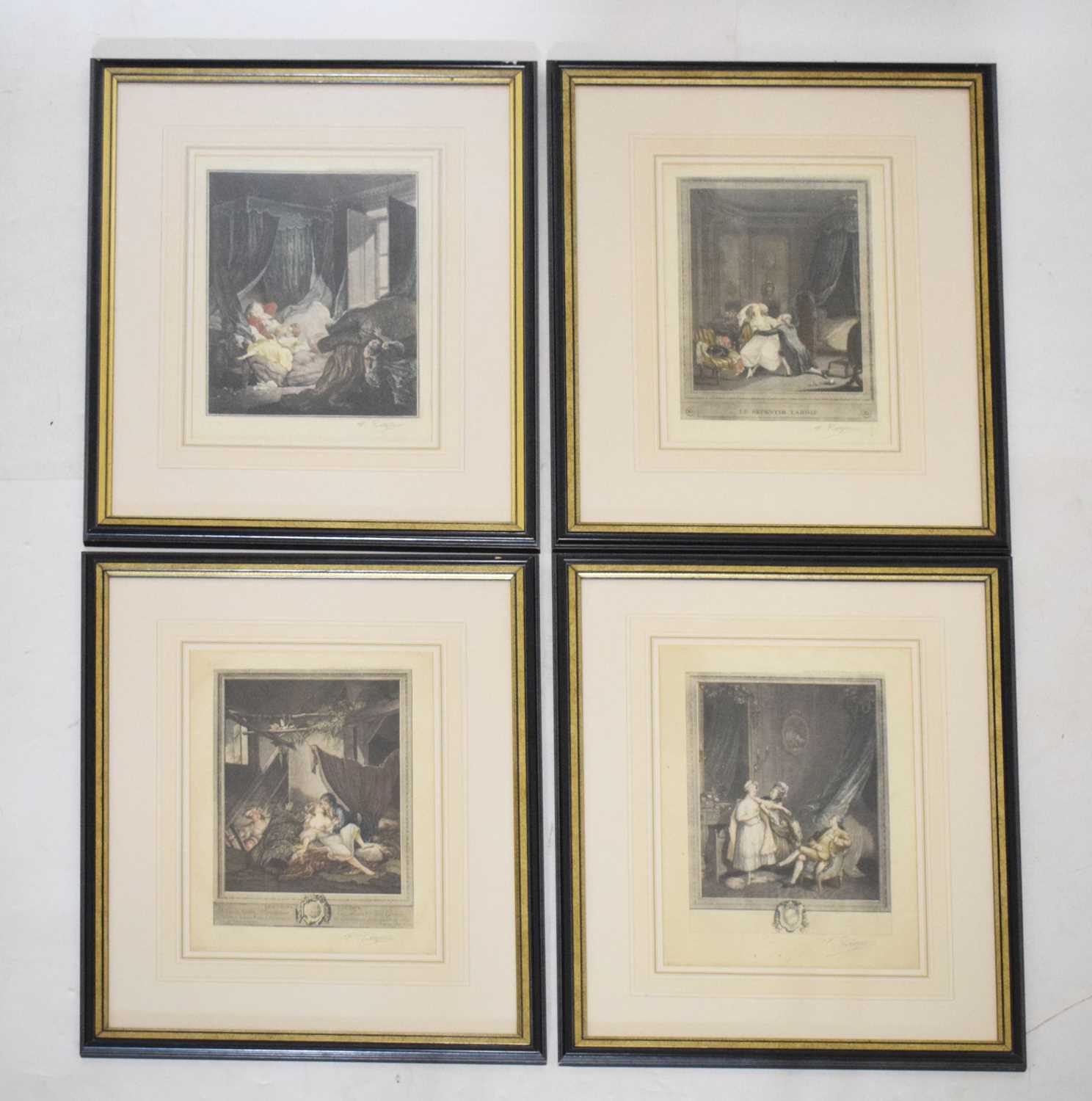Lot 451 - Four early 20th Century French engravings