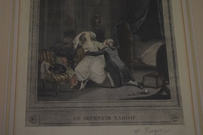 Lot 451 - Four early 20th Century French engravings