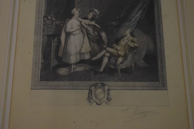 Lot 451 - Four early 20th Century French engravings