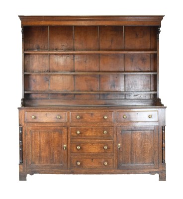 Lot 560 - George III oak dresser