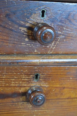 Lot 386 - Pitch pine twin pedestal desk