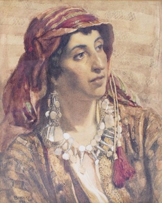 Lot 403 - Henry Reynolds Steer (1858-1928) -  Watercolour - Arabian Woman