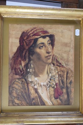 Lot 403 - Henry Reynolds Steer (1858-1928) -  Watercolour - Arabian Woman