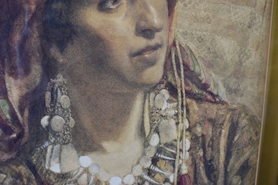 Lot 403 - Henry Reynolds Steer (1858-1928) -  Watercolour - Arabian Woman