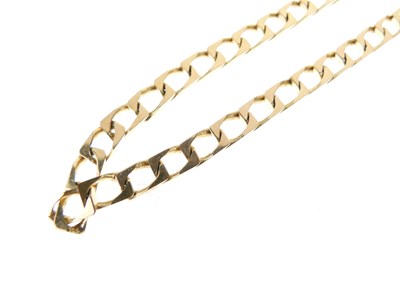 Lot 44 - 9ct gold filed curb-link chain