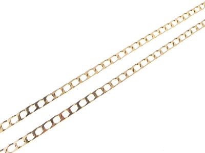 Lot 44 - 9ct gold filed curb-link chain