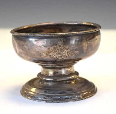 Lot 149 - Victorian silver pedestal salt, London 1894